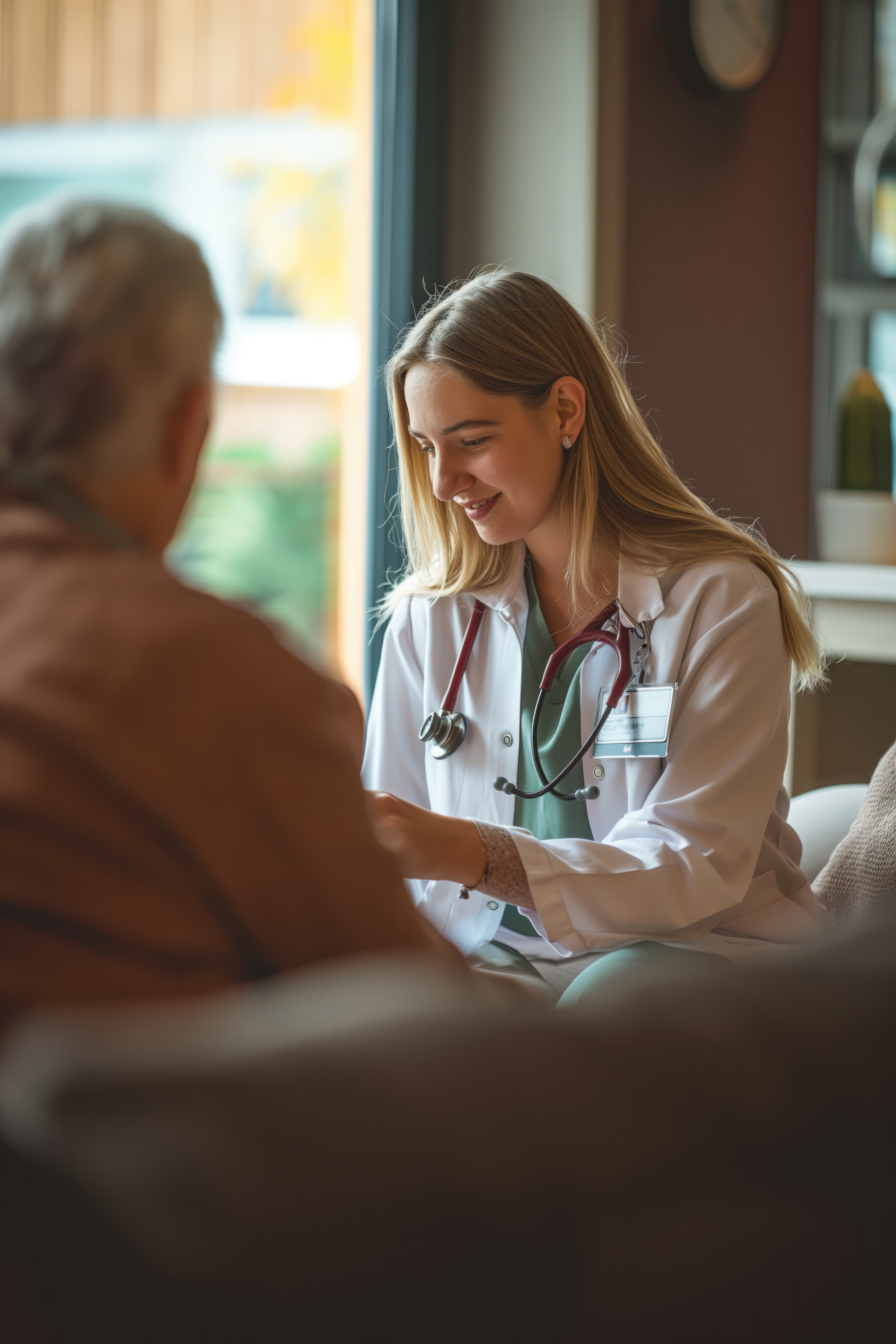 Equipo médico y paciente