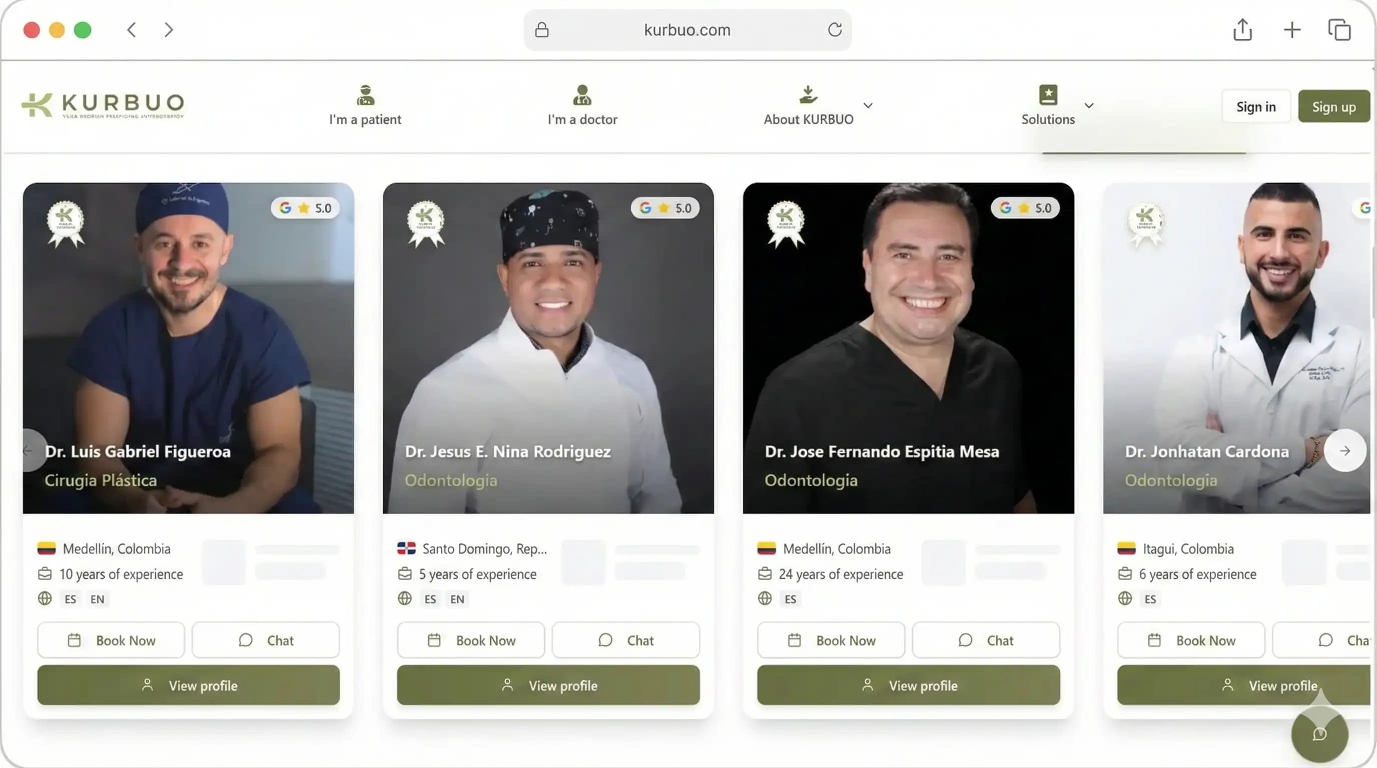 Paso 1: Elige tu médico y agenda