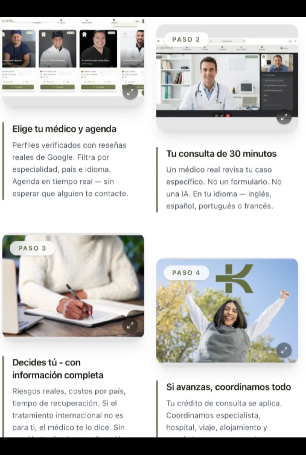 Pasos para una tele orientación medica en KURBUO